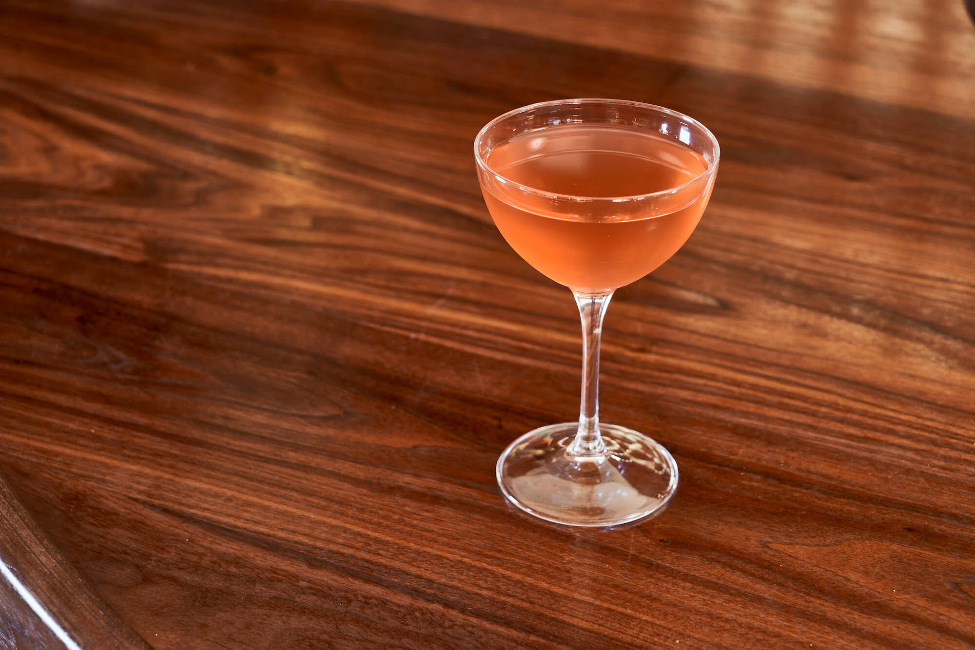 Bijou Cocktail on a Bar