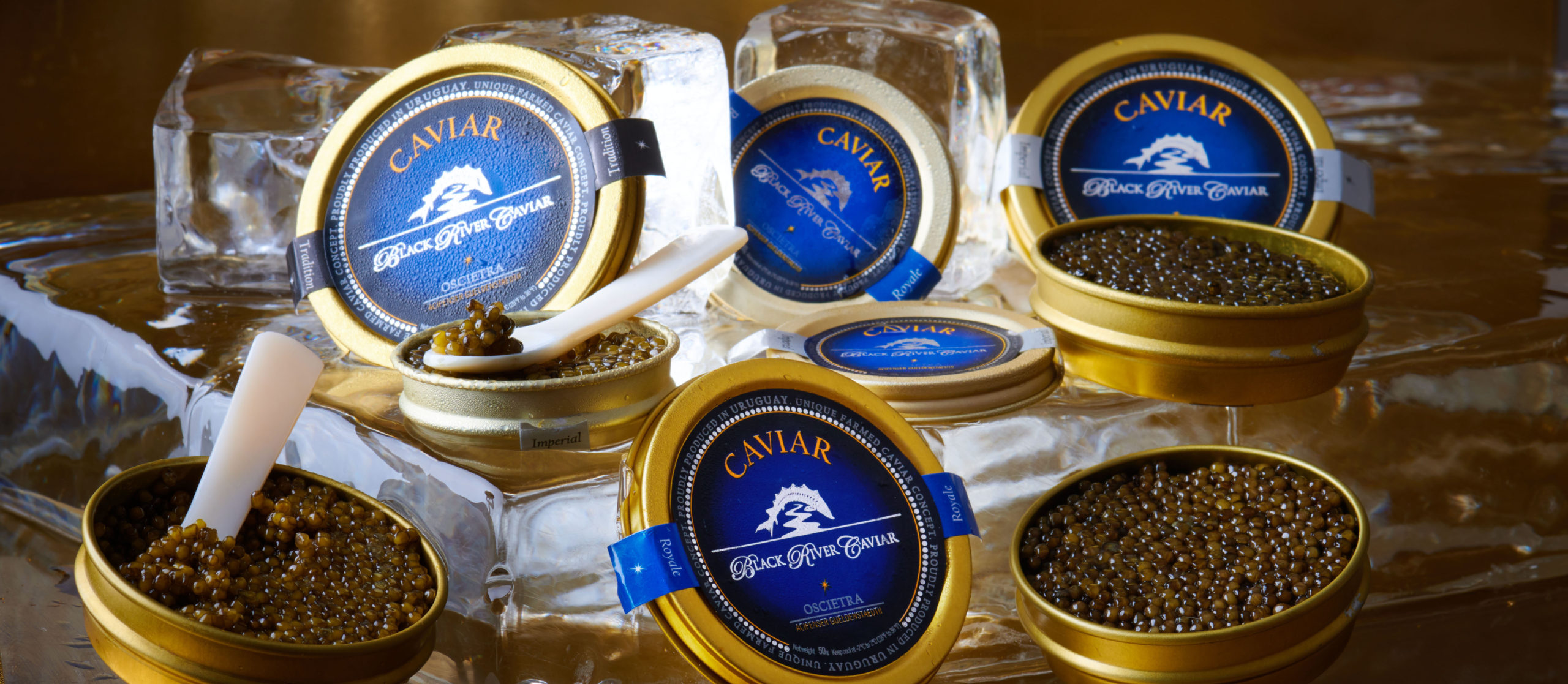 tins of Black River Caviar