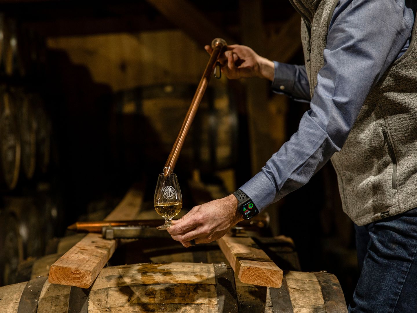 master distiller thieving whisky